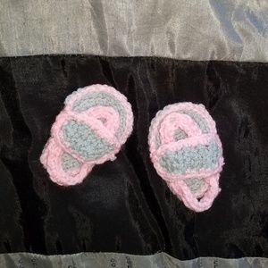 Grey and Pink Sandals (Infant)